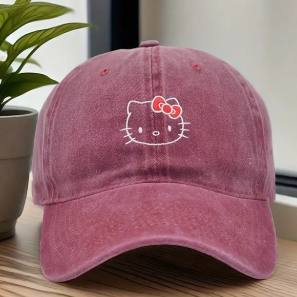 New Hello white Kitty cat baseball cap hat - Picture 3 of 7